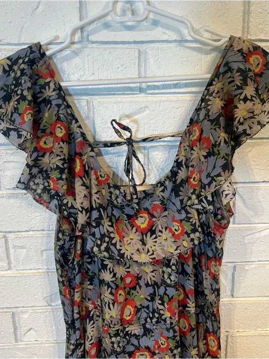 The GREAT Geranium Floral Maxi Dress Womens L - Picture 11 of 16
